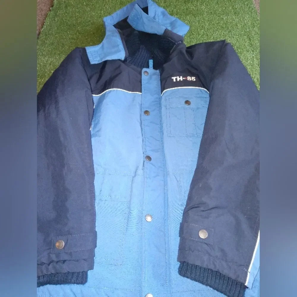 Boys Blue Tommy Hilfiger Winter Jacket Size Youth Large